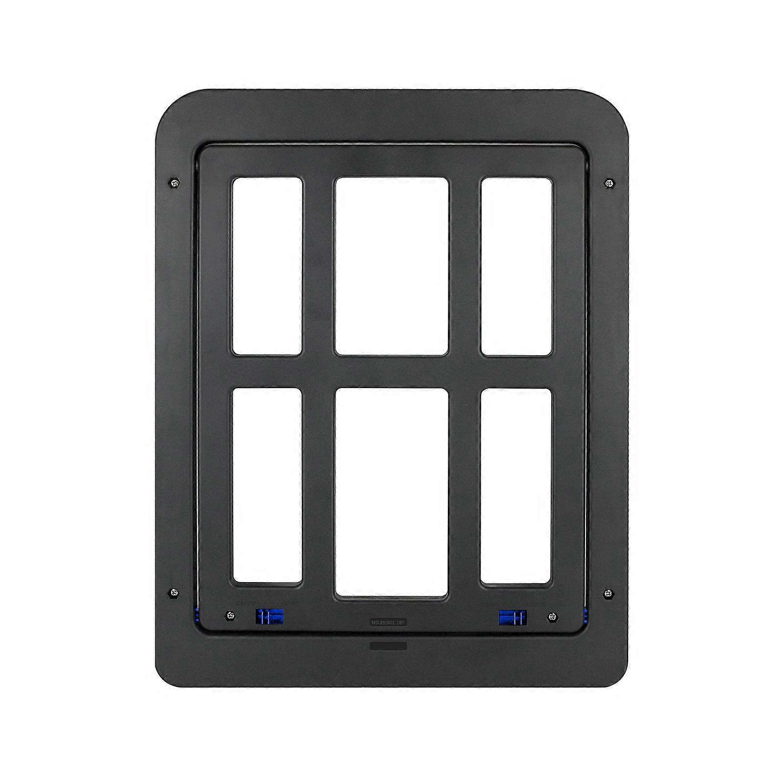 Dog, Magnetic Pet Door, Easy Installation Cat Flap Cat Flap Mosquito Net (25cmW*31.5cmH) Black