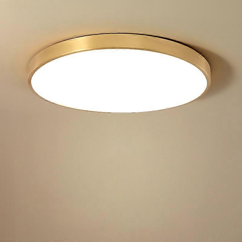 超薄型LEDシーリングランプ、ゴールドランプ表面設置、リビングルーム、寝室、リモートホームデコレーション照明