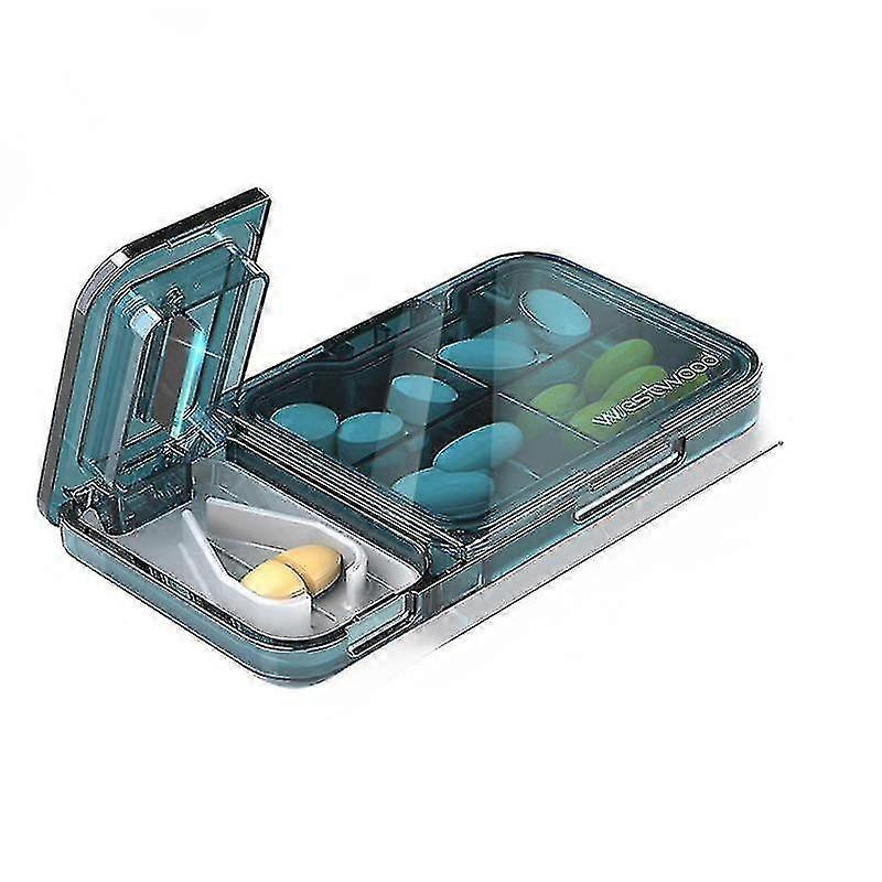 Portable Pill Box Dispenser, Split Portable Pill Box, Cut Into Boxes