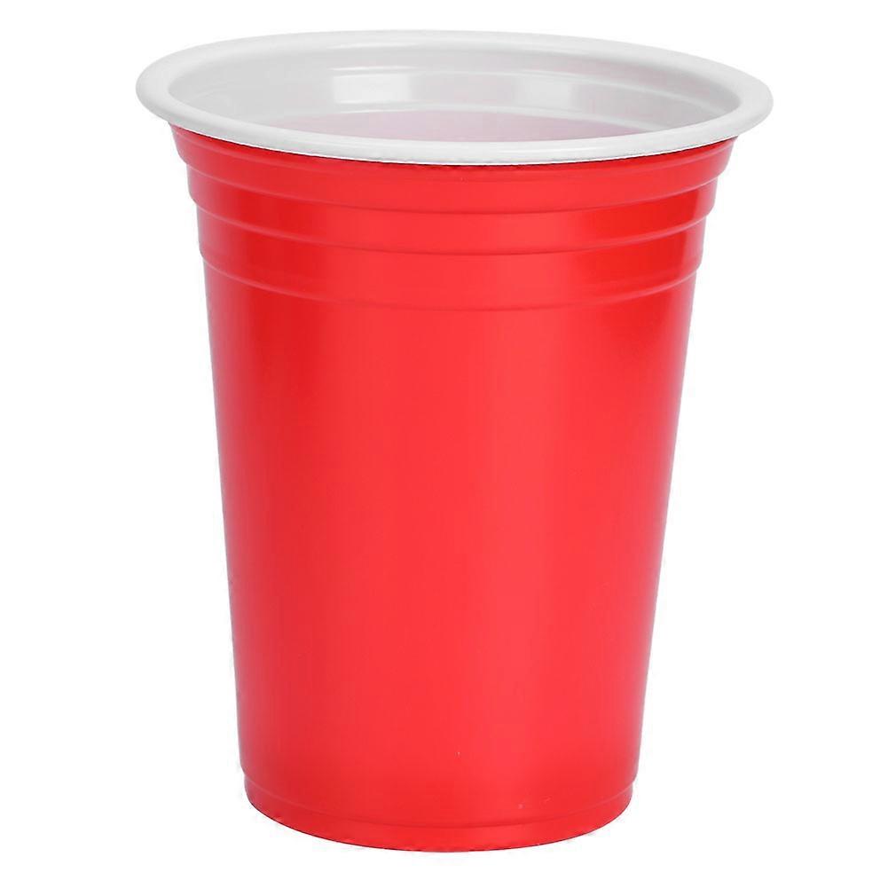 360ml Disposable Party Cups Red Plastic - 50 Quantity