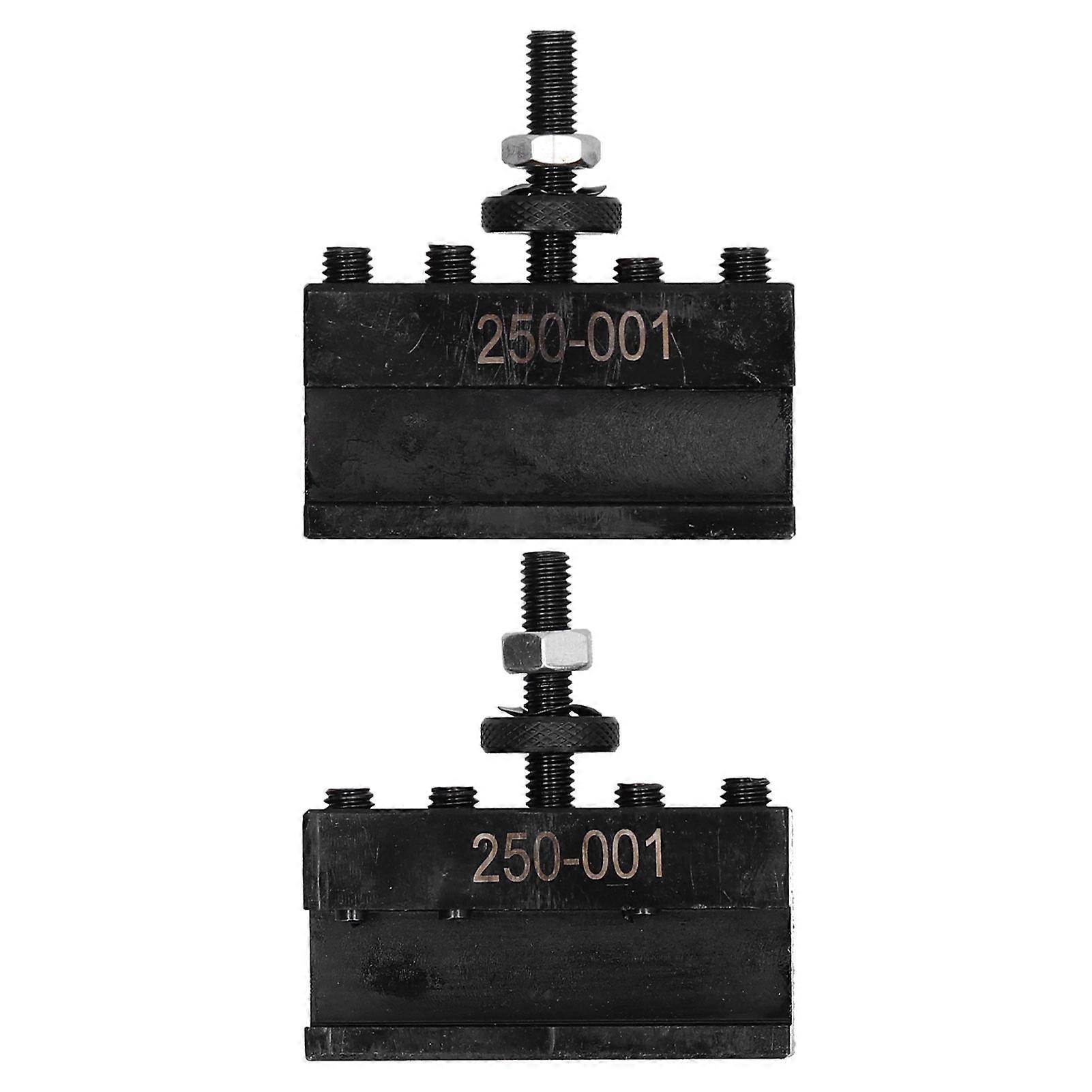 Tool Post Holder 2Pcs High Speed Steel Turning Facing Boring Piston Wedge Hardware