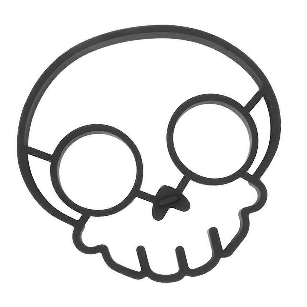 Skeleton Head Fried Egg Mold - Silicone Non Stick Egg Shaper Ring