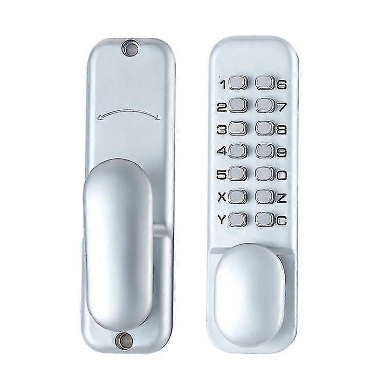 zinc alloy code door lock keyless mechanical code lock retro style 6 code lock, suitable for garage/hotel/office/studio/warehouse/files