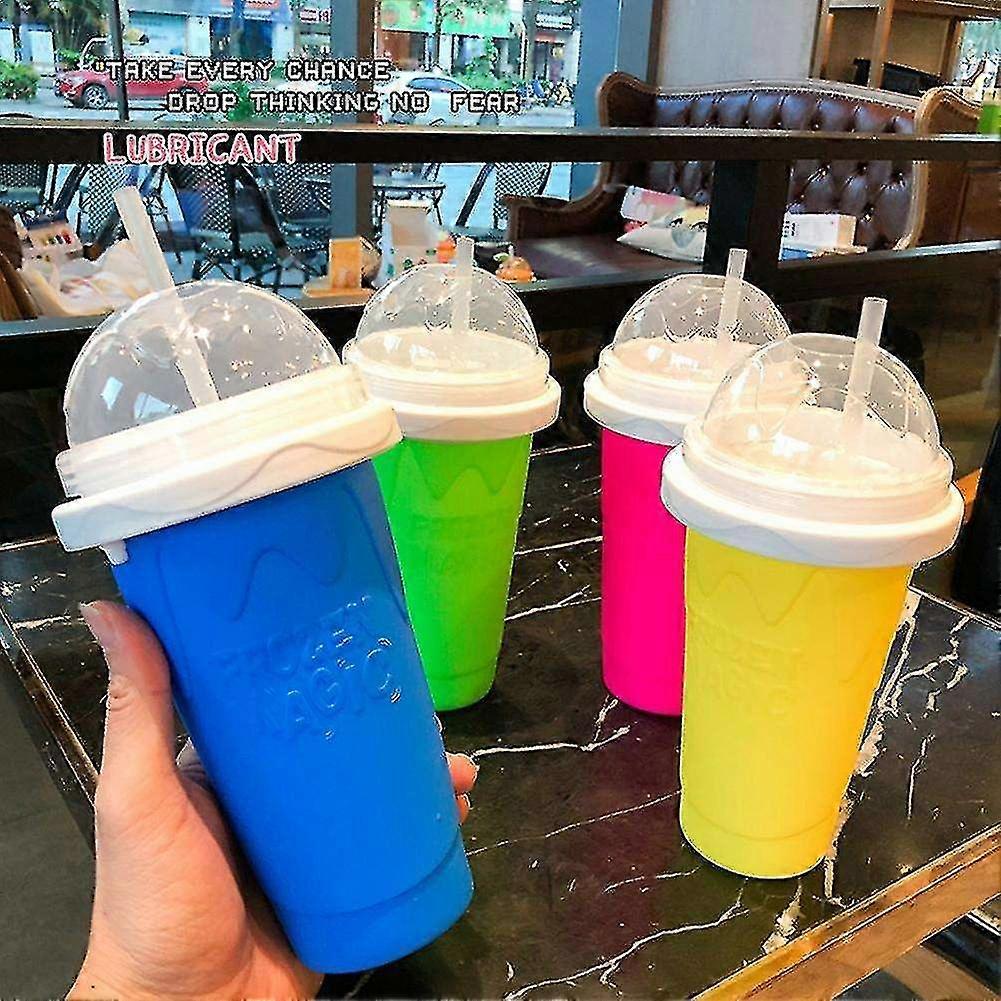 2 Pack Slush Machine Ice Cup Magic Squeeze Cup Slush Machine
