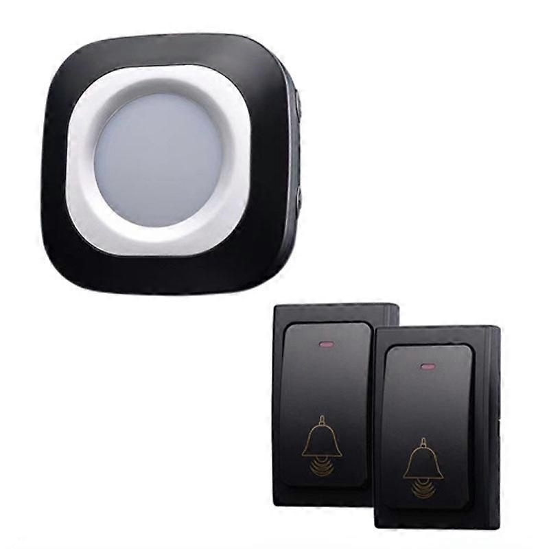 Flash Smart Wireless Doorbell 2 For 1 Black