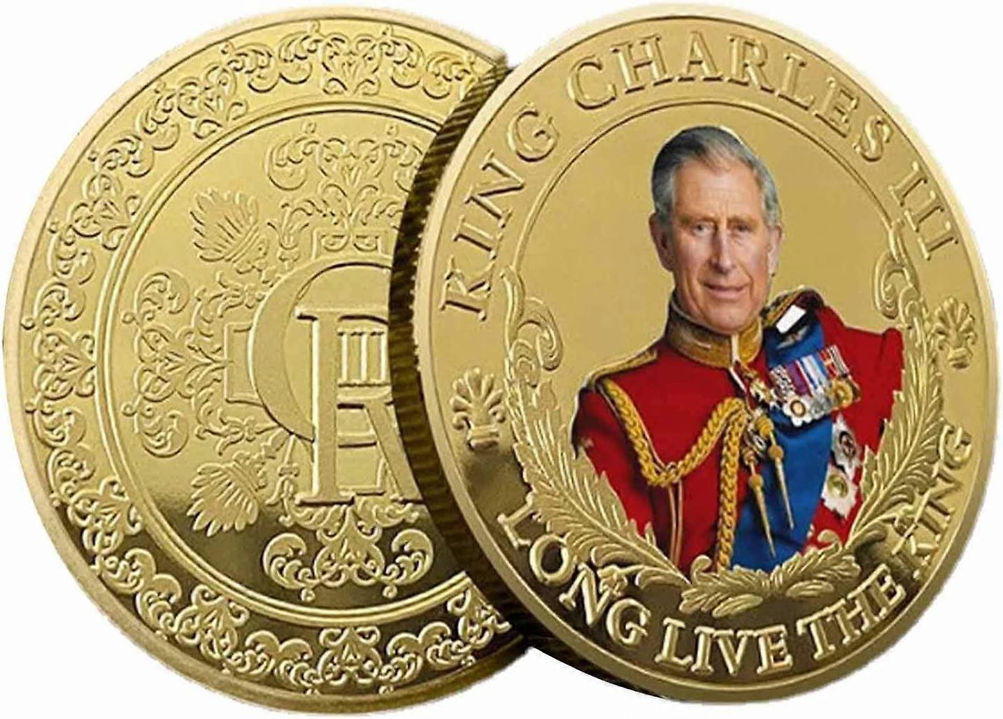 King Charles Iii Commemorative Coin,king Charles Iii Coronation Souvenirs 2023 Commemorative Coin Metal Coins For Collectors