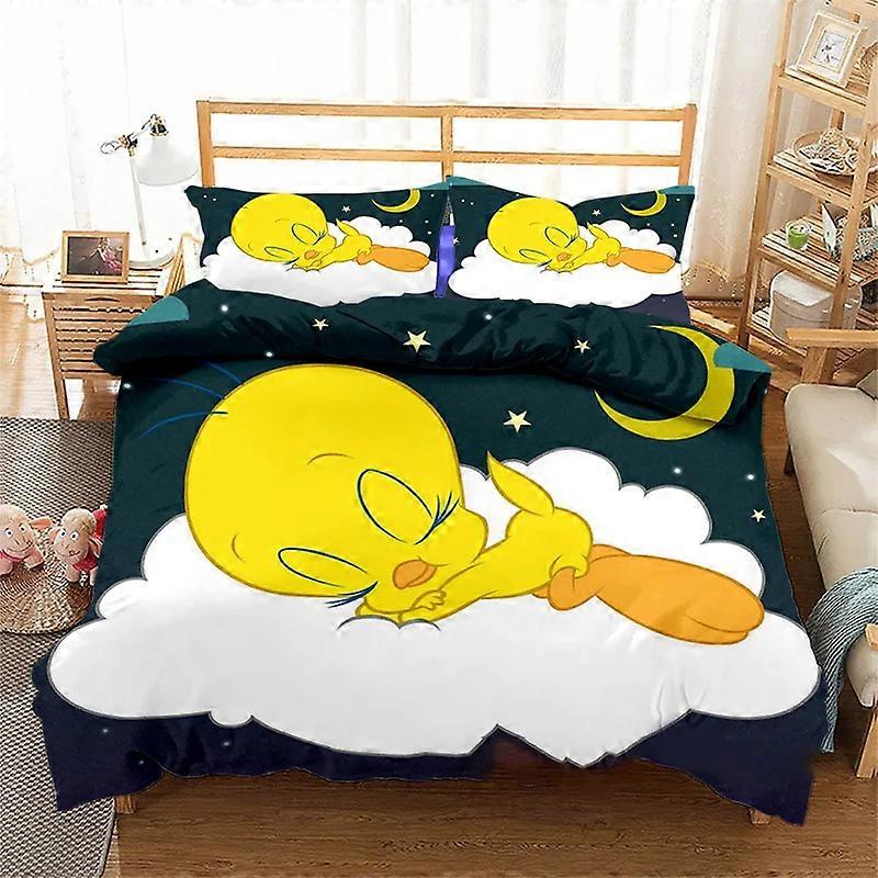 m397 Prostěradla Tweetys Bird Bedding Set, povlak na peřinu Comforter Bed Set Povlak na polštář, Chlapci Dívky Dospělí Prostěradla ggt397