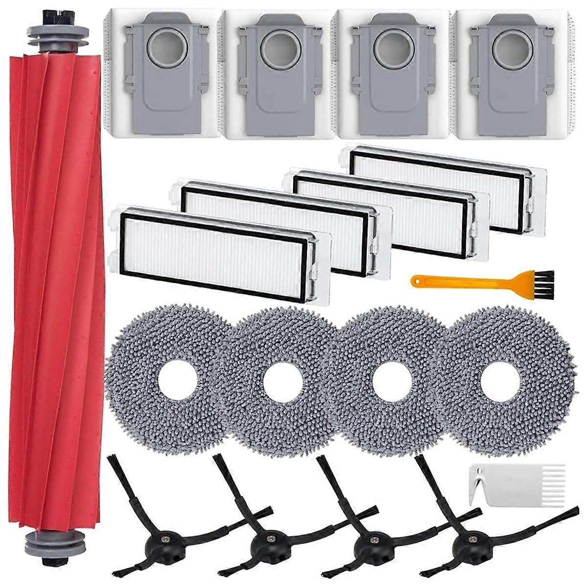 Accessories for Q Vacuum Cleaner, Replacement Parts Set for P10 Robots, Main Brush,Dust Bags