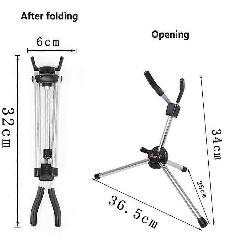 Foldable Alto Saxophone Stand Holder Lightweight Tubular Construction Folding Alto Sax Stand Rack Saxophone Tripod Bracket Parts