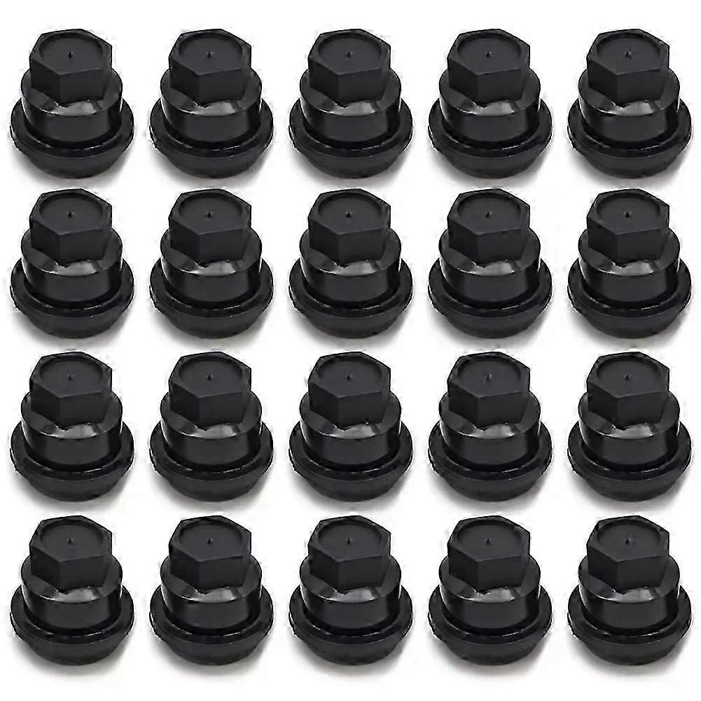 20Pcs Black Lug Nut Covers Cap for S10 & for 15661036