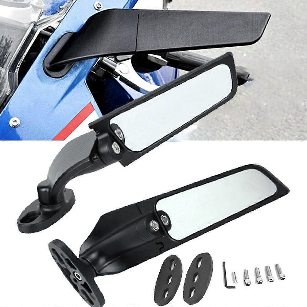 QX Motorcycle Mirror Modified Wind Wing Adjustable Rotating Rearview Mirror Moto Accessories for YAMAHA YZF R25 R3 R125 R15 FZ6R