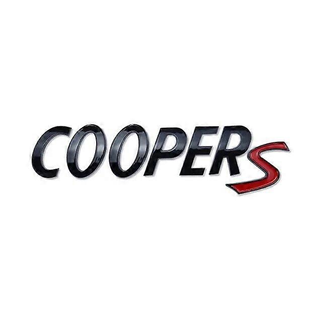 Car Interior 3D ABS Red Mini Cooper S Logo Letters Car Trunk Emblem Badge Decal For Mini Cooper S R56 R50 R53 F56 F55 R60 Sticker AccessoriesVehicle D