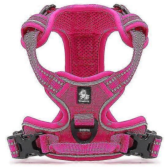 No Pull Dog Harness Reflective Adjustable With 2 Snap Buckles Easy Control Handle