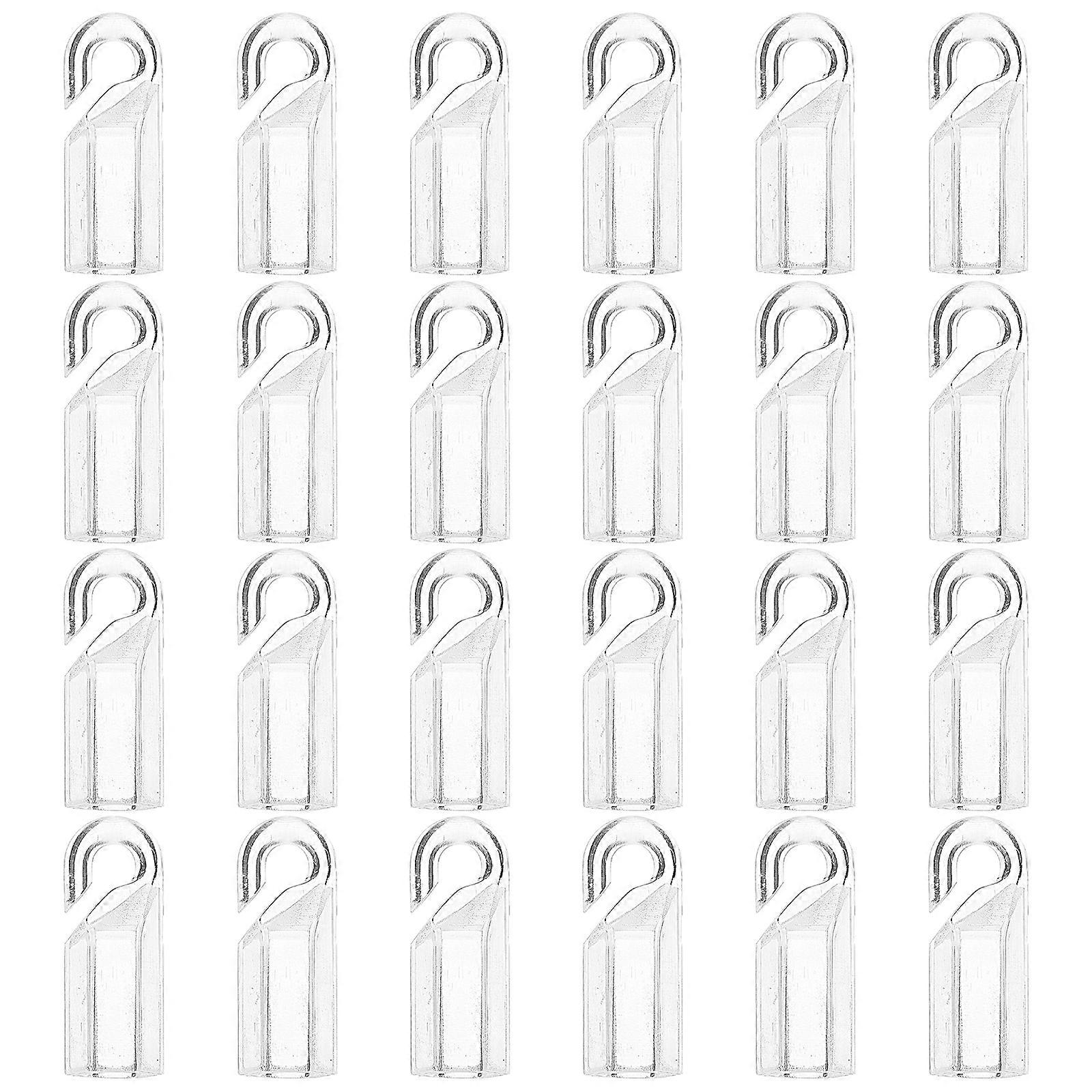 24 Pcs Vertical Blind Wand Rod Tip Hook Wand Tip Hook Sleeve Wand Hook Caps