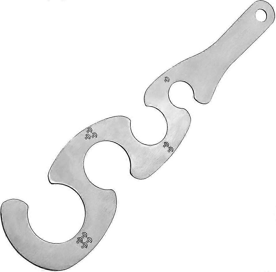 Spaghetti Messgert, 4-loch Edelstahl Spaghetti Messgert, Spaghetti Komponente Kontrollmessung, Spaghetti Messung, Kochkuchenlineal Banmo