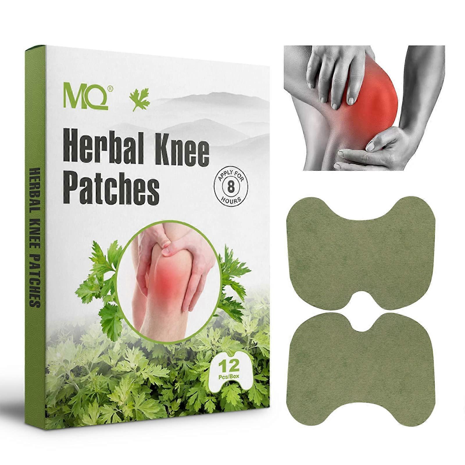 12 Count Knee Patches, Heat Patches for Knee, Knee Relief Patches, Warming Herbal Patches Long-Lasting Relief for for Knee, Back