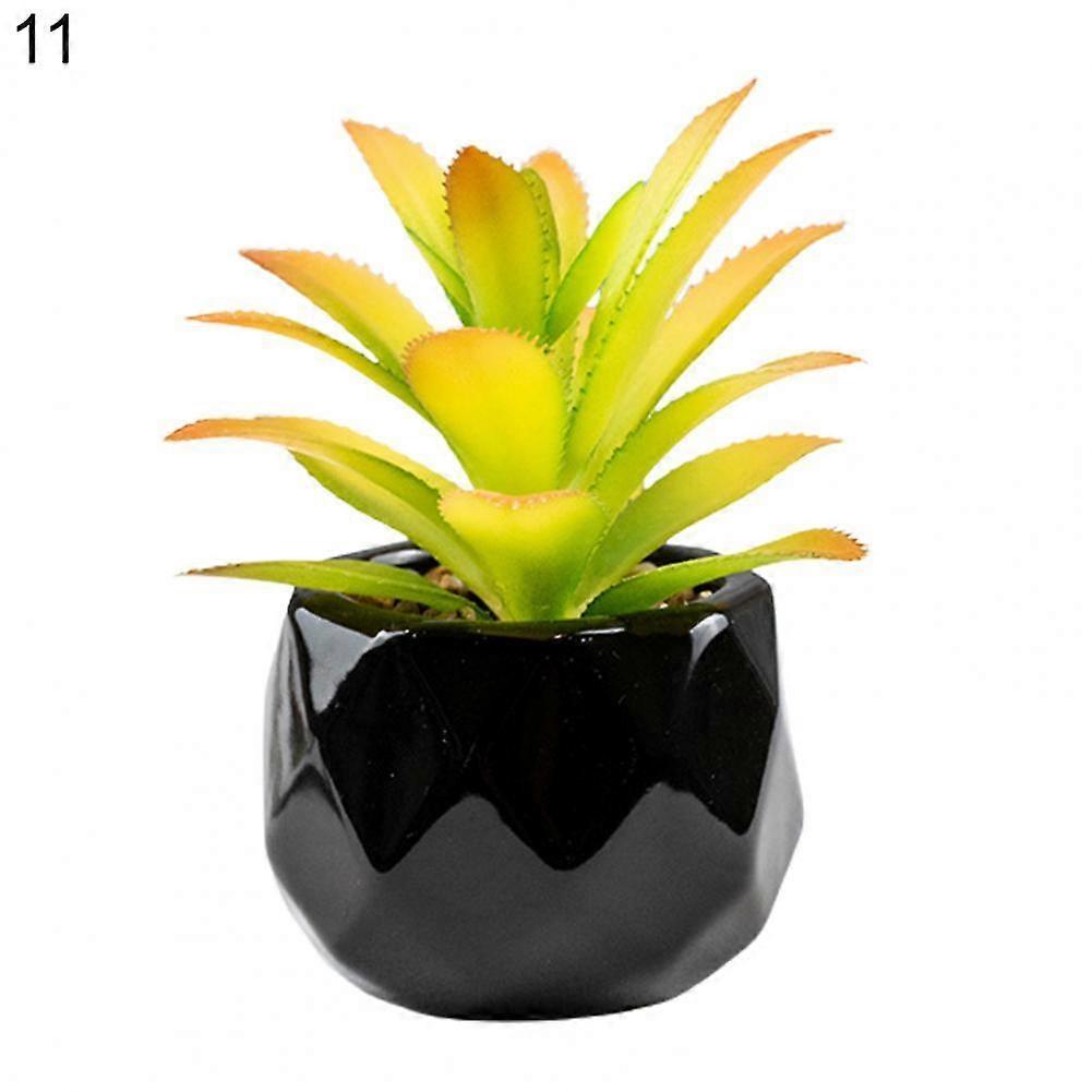 Artificial Succulents Useful PVC Realistic Artificial Plant Bonsai Easy Care Realistic Fake Plants