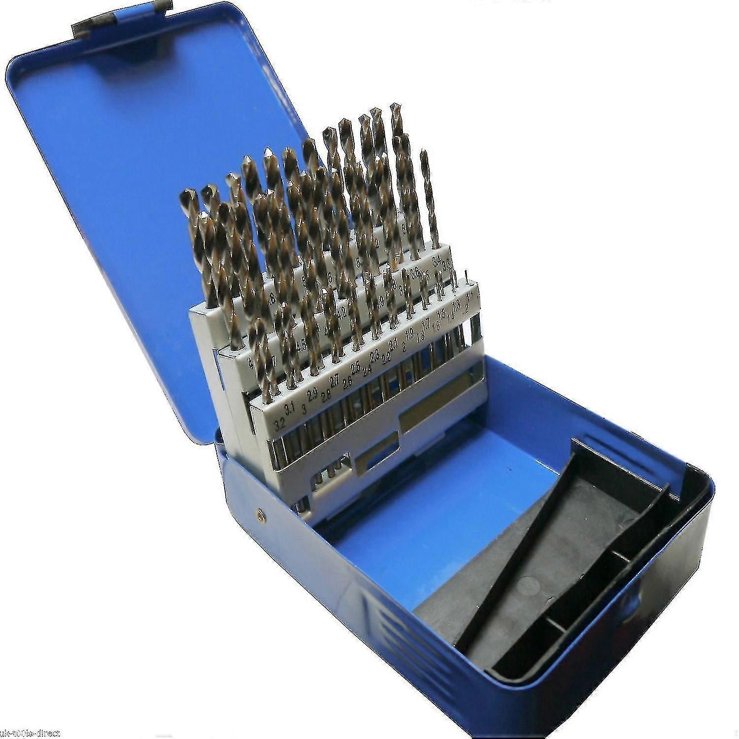 51pc Engineering Drill Bit Set Hss 1 - 6mm In 0.1mm Increments-dt