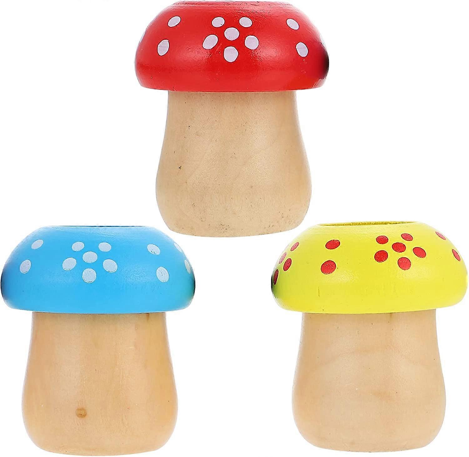 UBIUO 3pcs Mushroom Shape Kaleidoscope Toys Kids Rotating Kaleidoscope Funny Toys