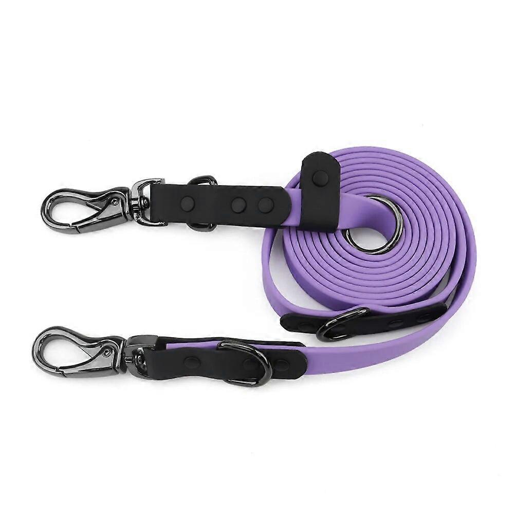 Waterproof Dog Leash with 2 Hooks for Walking,Adjustable for Traffic Control Safety Durable and Odor Proof for Medium Large Dogs