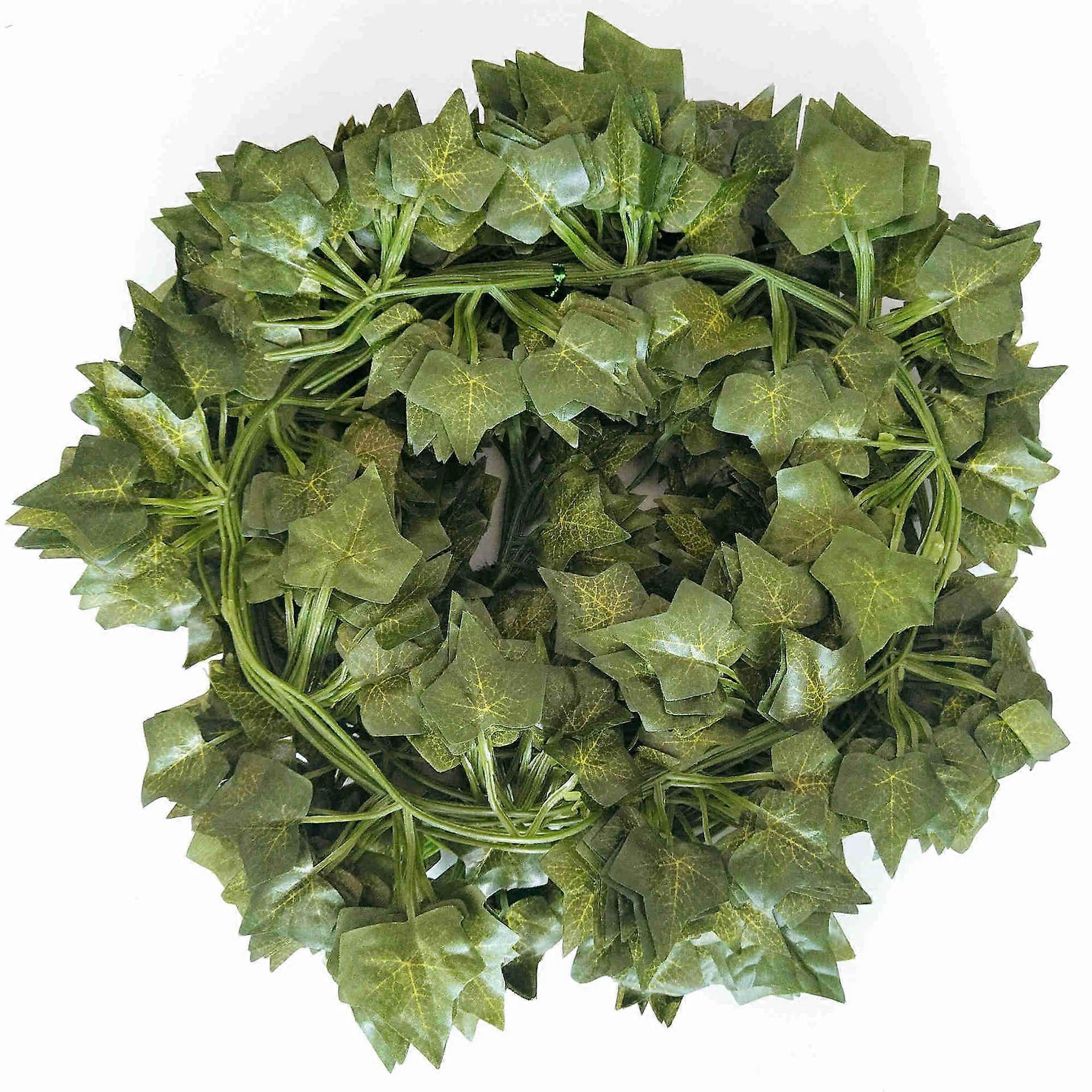 12 Pack Artificial Ivy Leaf Garland, Artificial Ivy Vines Hanging Plants English Ivy Garland Wedding