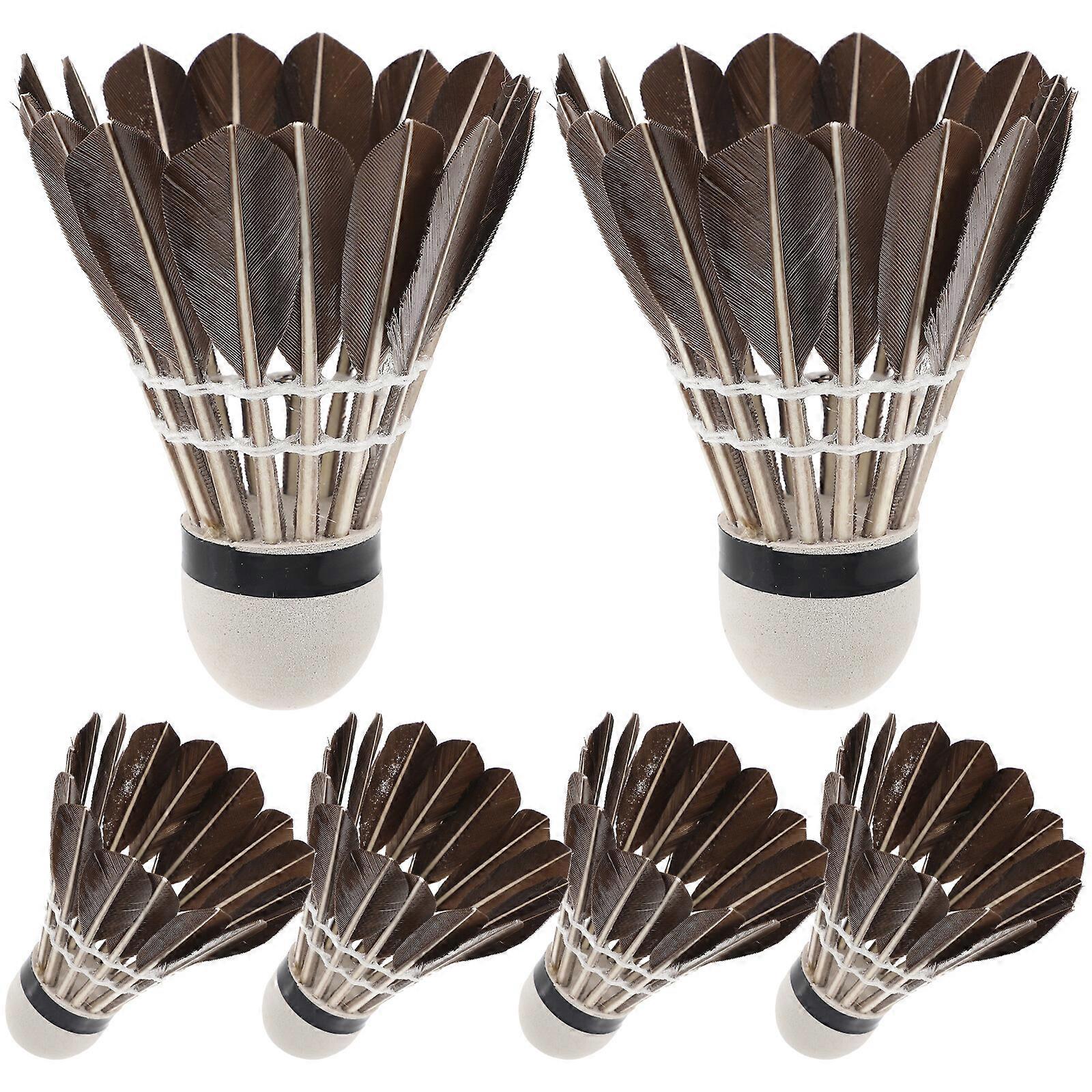6Pcs Outdoor Shuttlecocks Exercising Badminton Shuttlecocks Portable Shuttlecocks Accessories