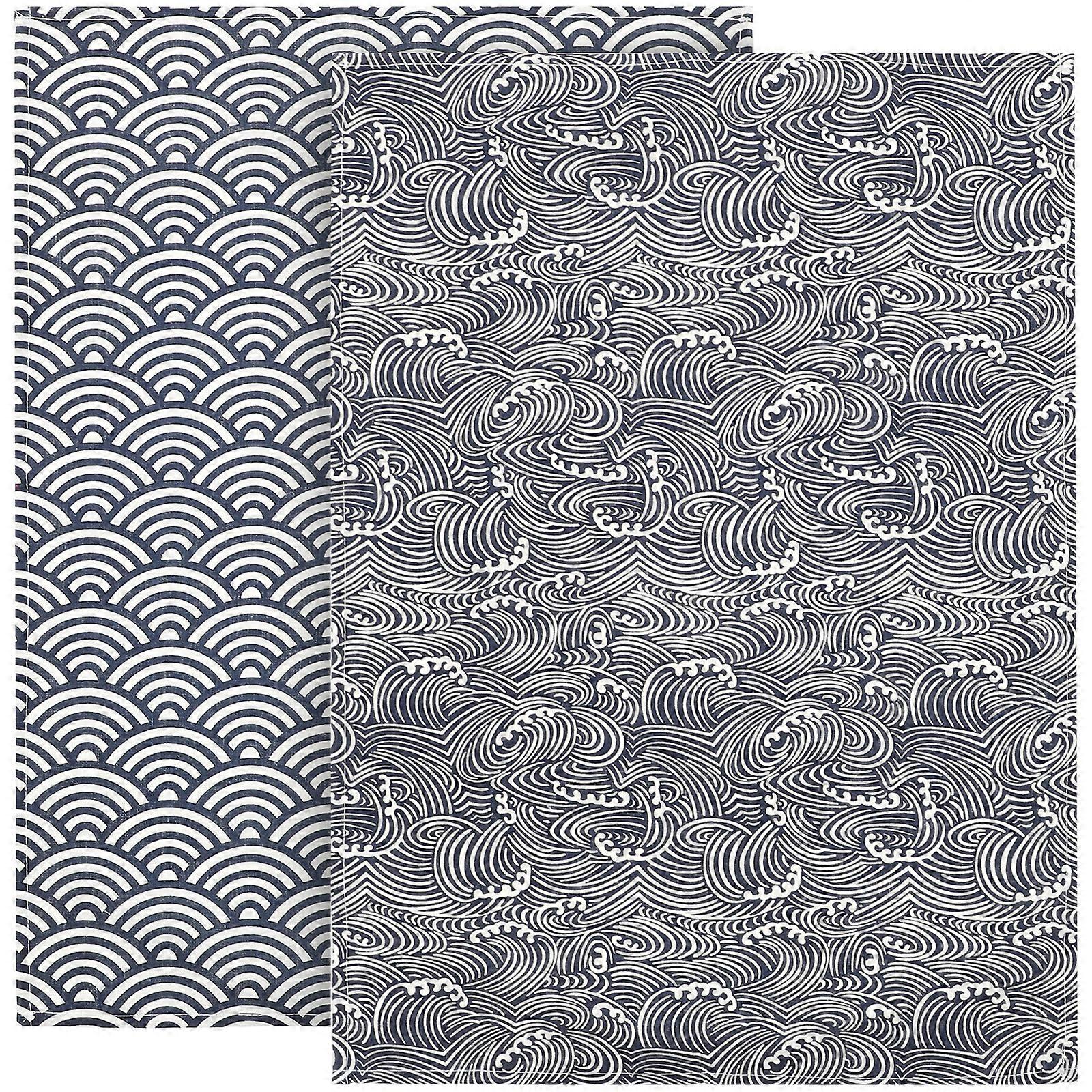 2pcs Japanese Pattern Table Cloths Rectangle Tablecloths Dining Room Table Covers