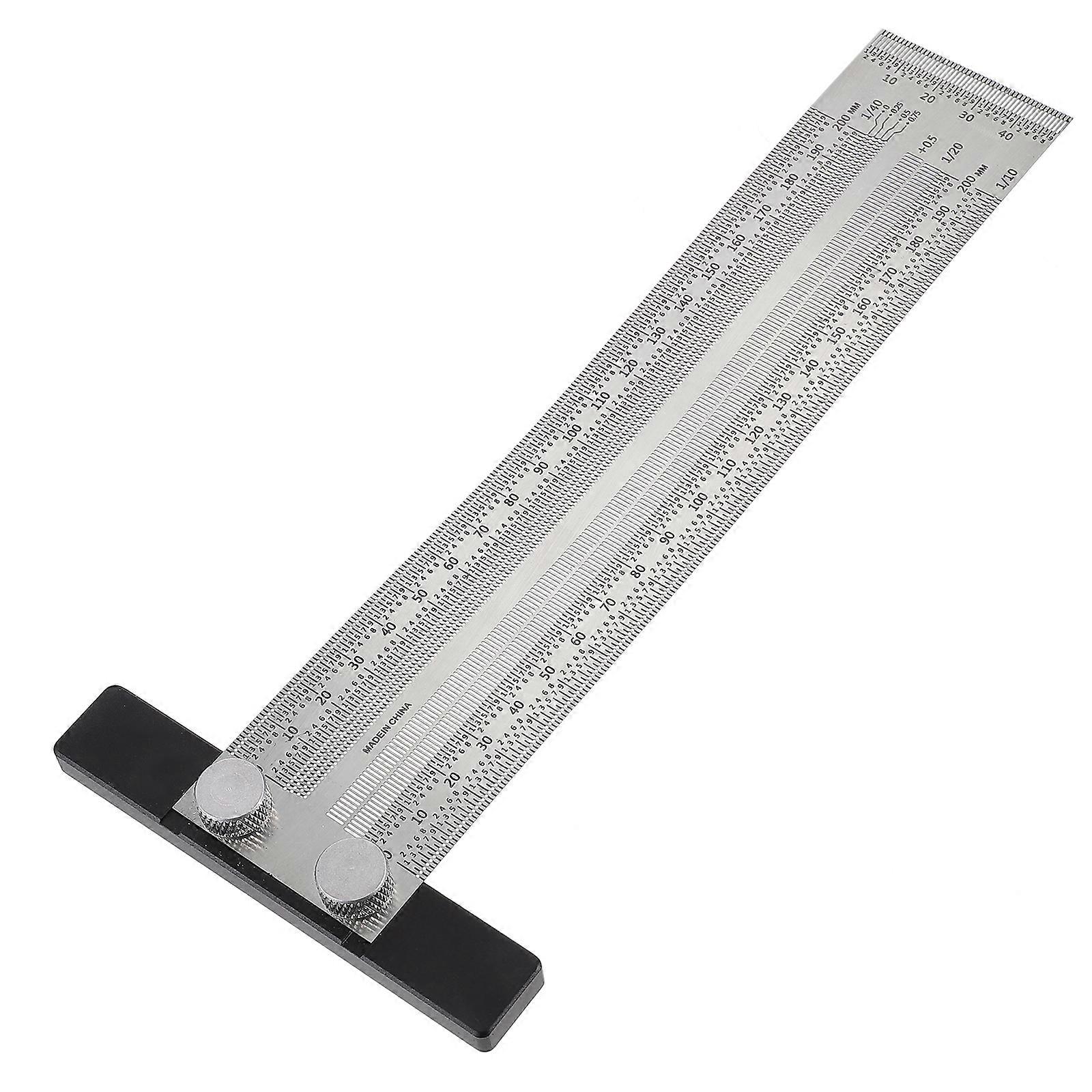 Multitools Woodworking Ruler Metal T Ruler T Type Hole Ruler T Shaped Ruler