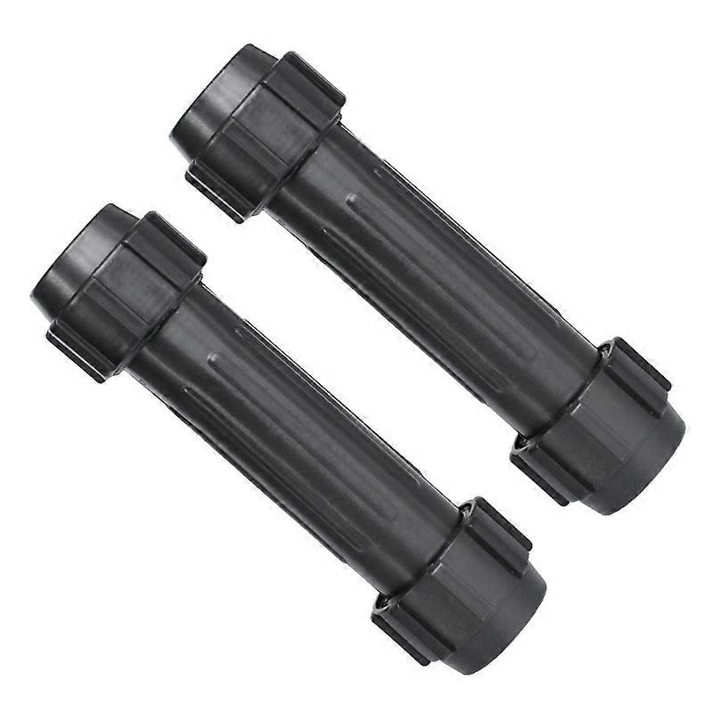Paddle Connectors,Easy Use ABS Portable Dinghy Screw Joint Paddle Oars Shaft Connector For Inflatable Boat Canoes Kayaks(2Pcs,Black)