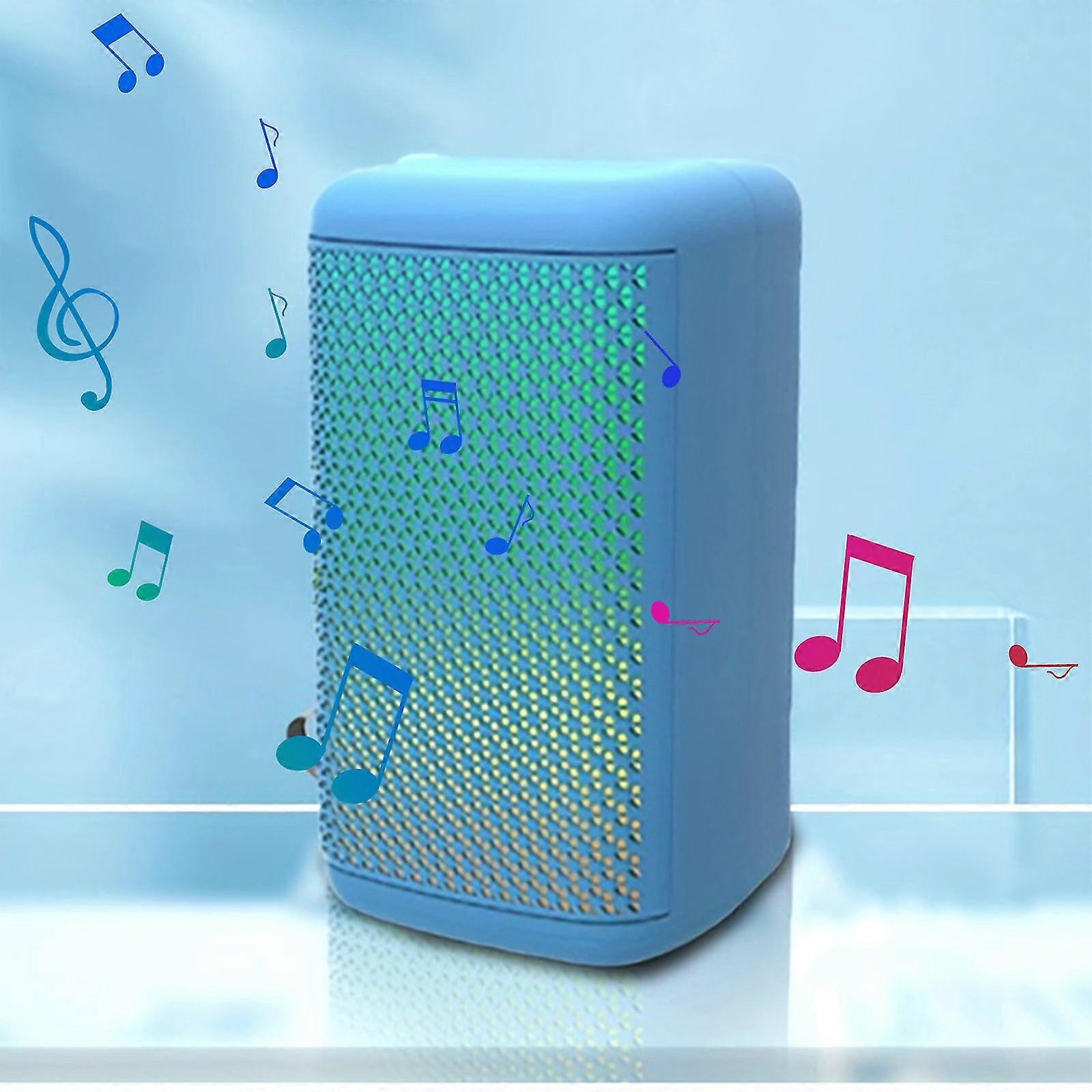 Wireless Bluetooth Speakers With Five Kinds Of Colorful Lights Effects Subwoofer HiFi Sound High Power Audio