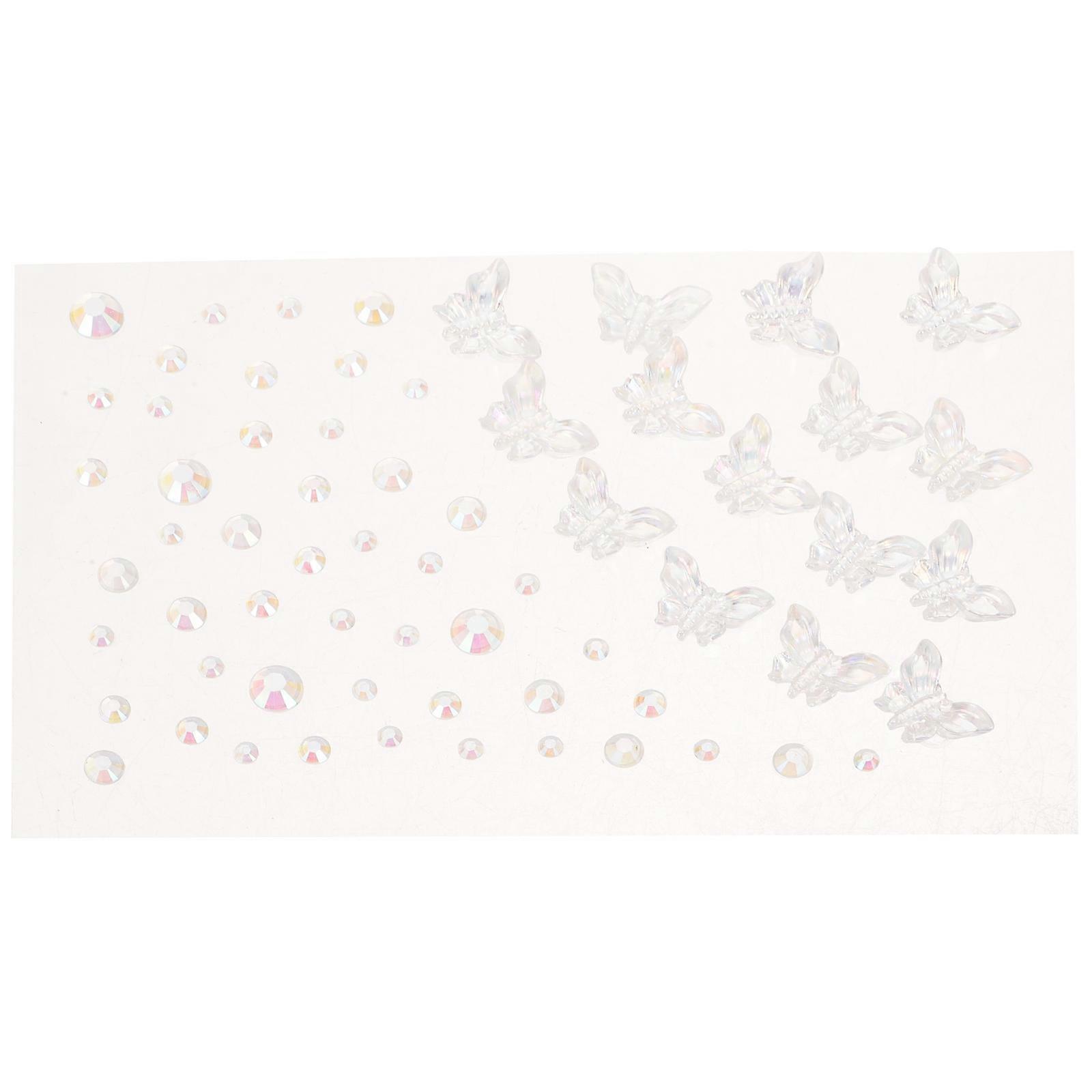 1 Sheet Self Adhesive Face Gems Stick On Face Jewels Festival Face Gems Stickers