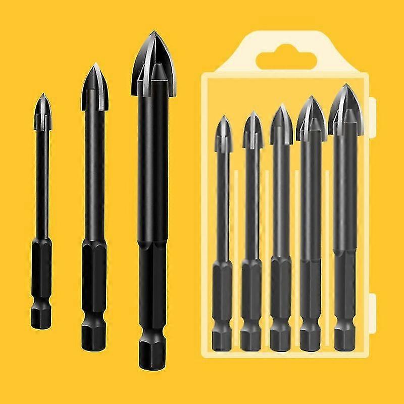 Cross Triangle Drill Bit 5-pack