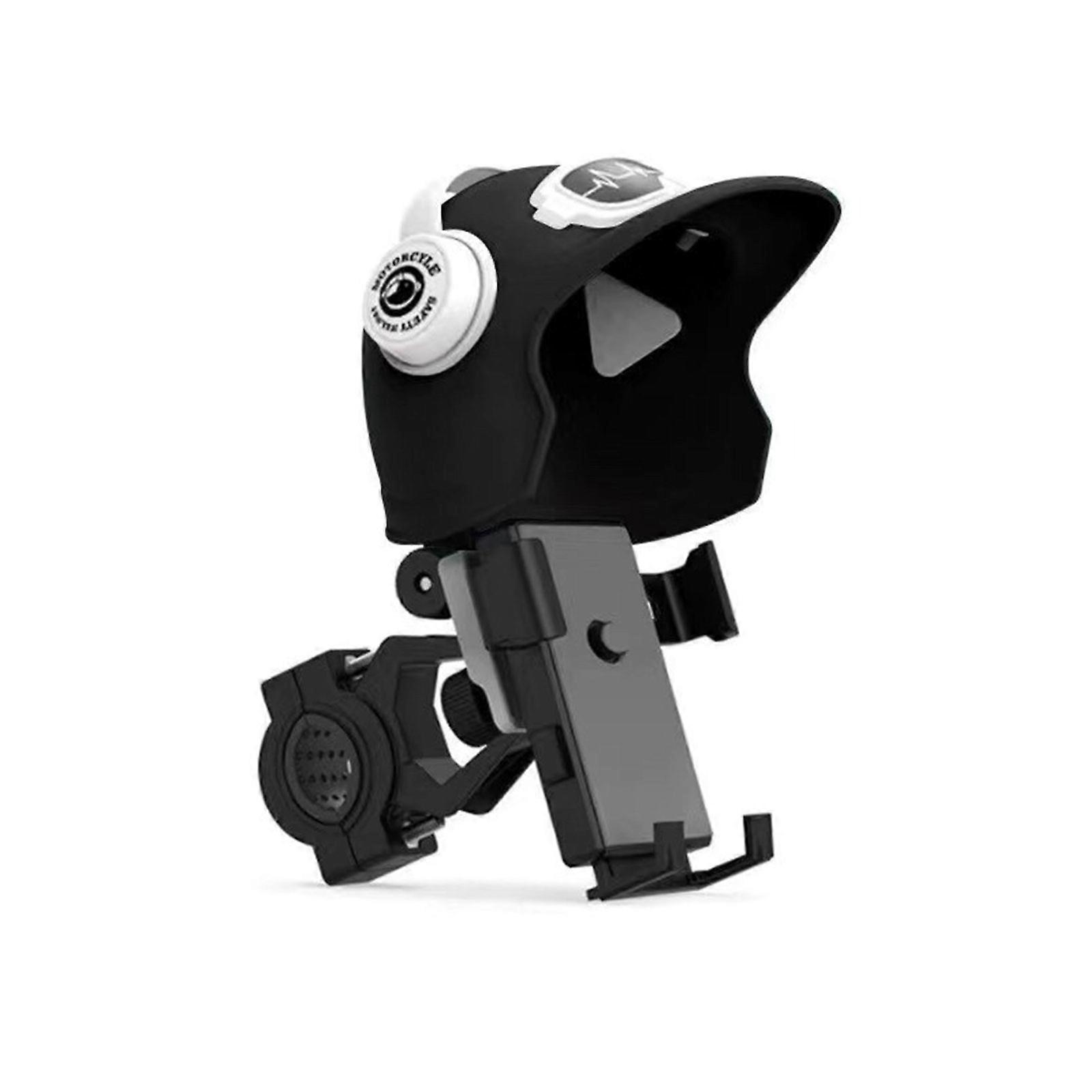 Creative Bicycles Phone Holder Helmet Shape Sunshade Rainproof Handlebar For Cell Phone Navigation Fast