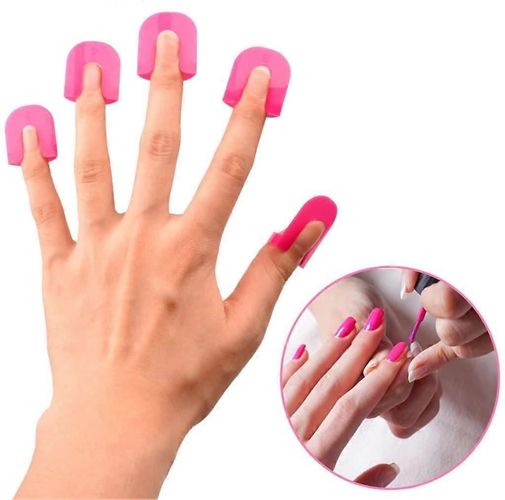 26Pcs Reusable Soft Plastic Nail Polish Stencils With 10 Sizes