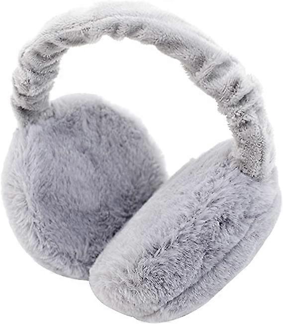 Donne Inverno Caldo Peluche Paraorecchie pieghevole Hamburger Ear Muffs Scaldaorecchie