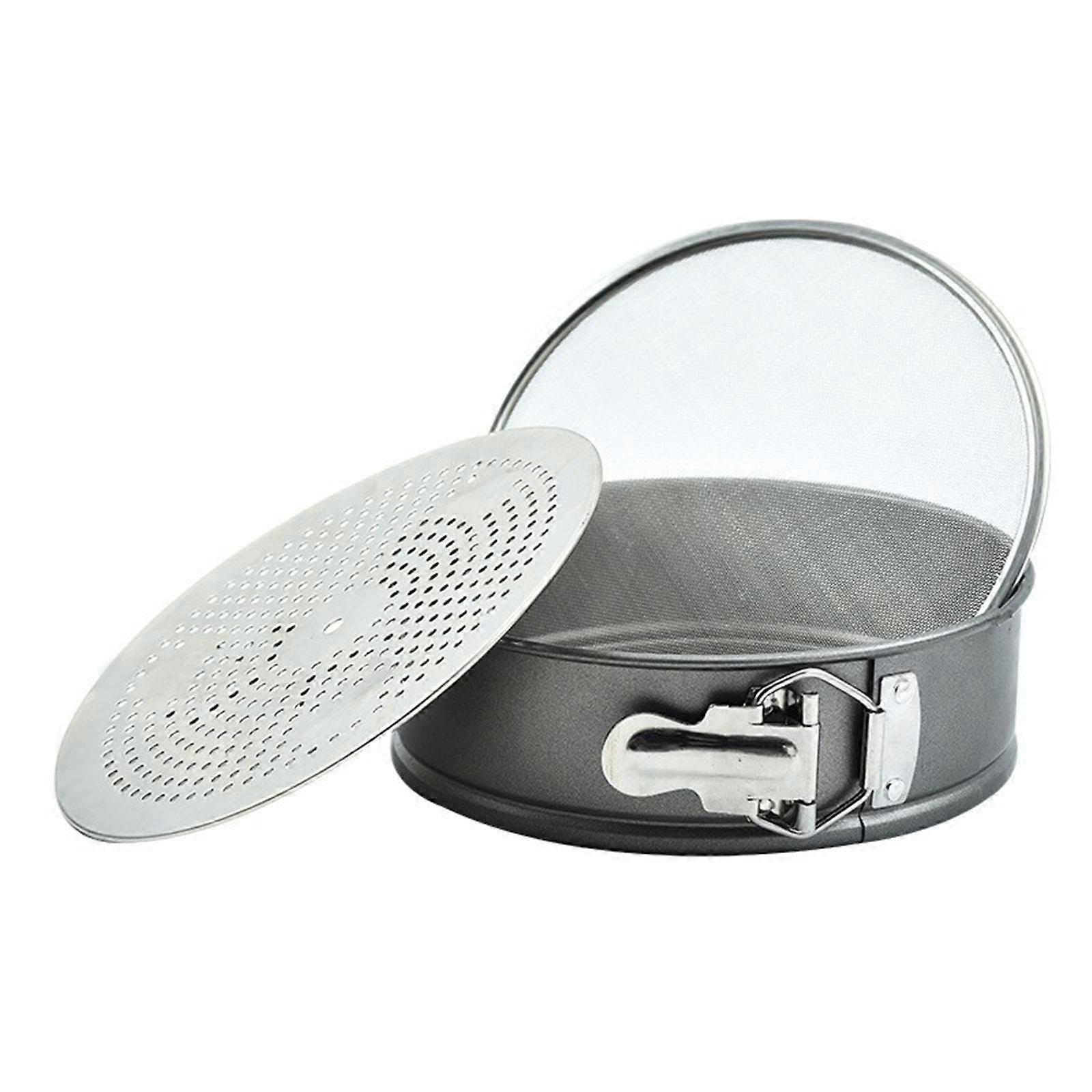 Professional Round Sieve Stainless Steel Sugar Filter Cake Baking Strainer