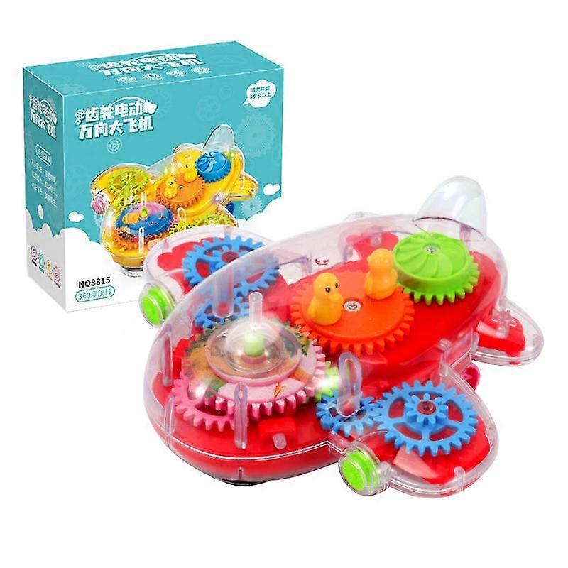 Airplane Toys For Boy Small Toy Airplane Toy Airplanes With Transparent Appearance 360-degree Rotating Universal Driving