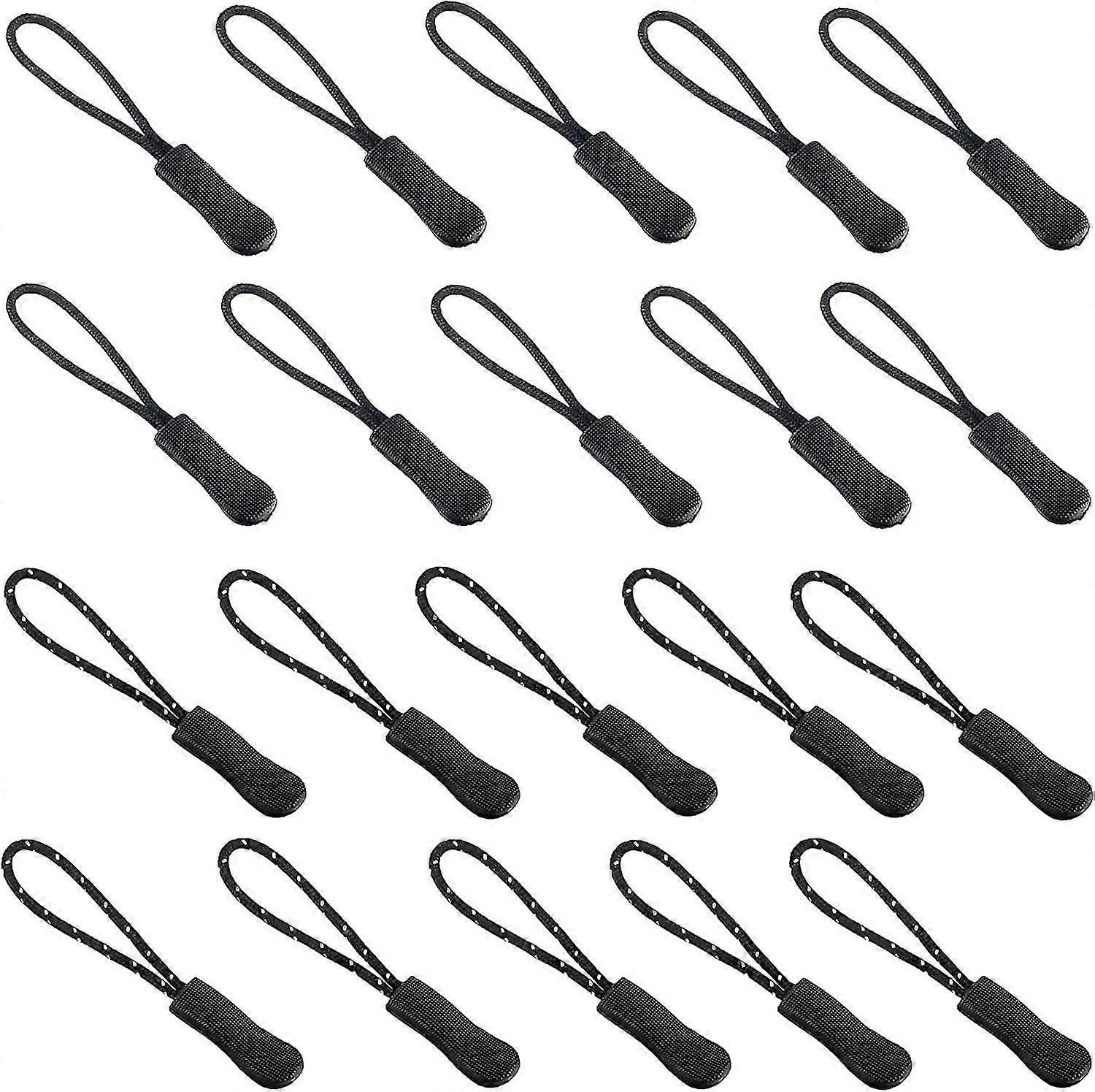 20 Pieces Zipper Extension, Nylon Zipper Tag String