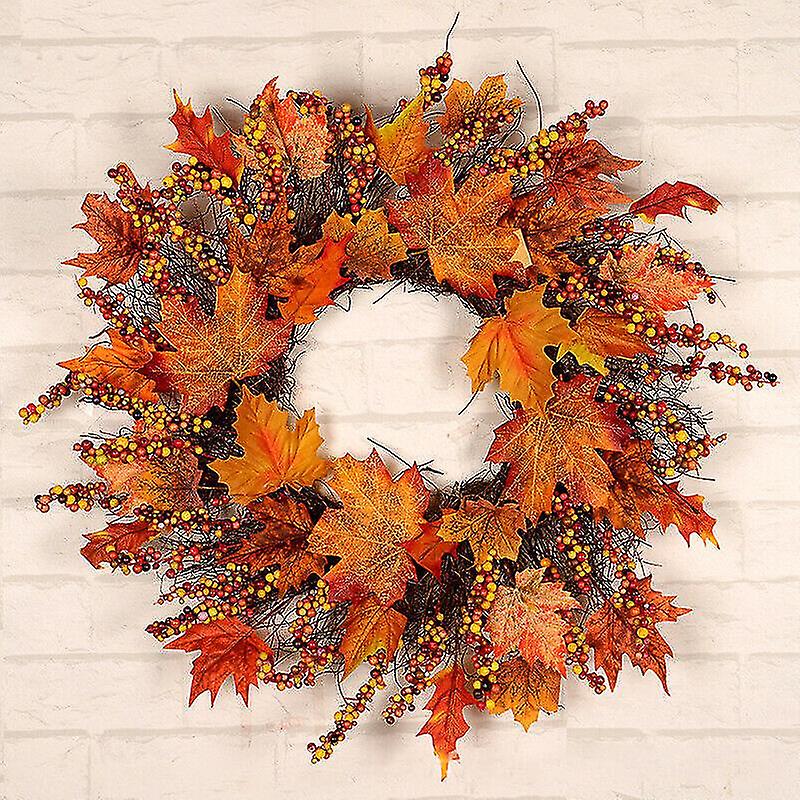 45cm Wreath Maple Leaf Decor Garland