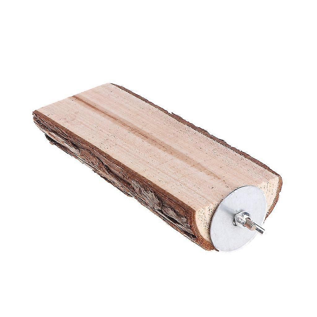 Bird Platform Wood Perch Parrot Stand Chew Toy for Small Medium Parrots
