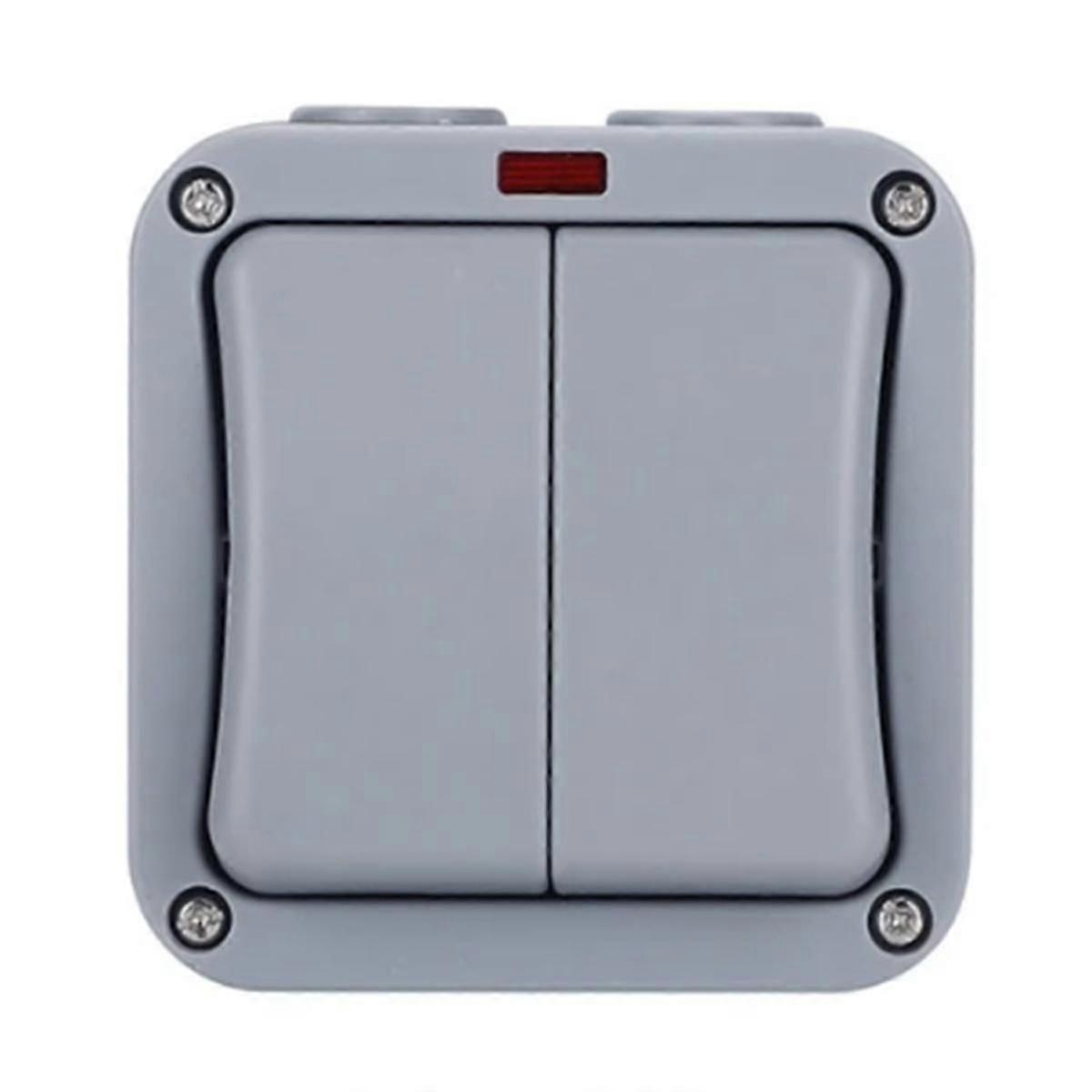 Ip66 Wall Electrical Switch 220v Light Waterproof On Off Security Button With Fixation Night In The