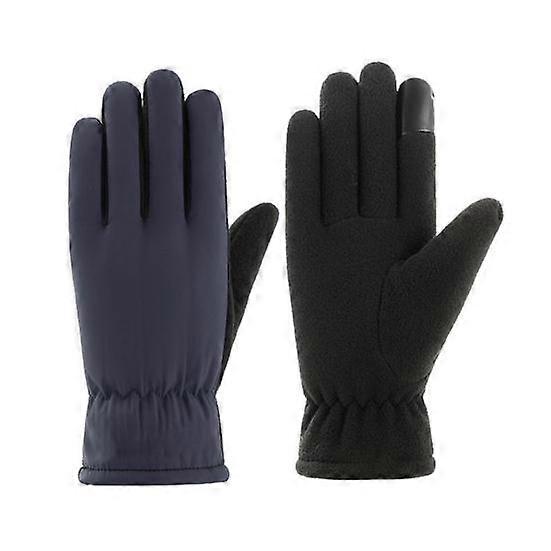 1 Pair Winter Cycling Gloves Warm Touchscreen Non-slip Windproof Waterproof Cold Weather