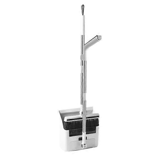Yousheng Broom Dustpan Set with 180-Degree Rotating Head Long Handle Design Foldable Broom Floor Brush Kit Household Cleaning Supplies