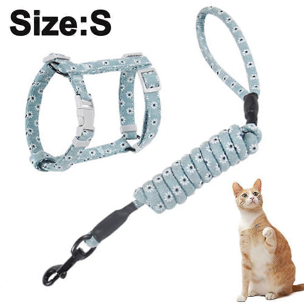 Harness And Leash Set Escape Proof Adjustable For Outdoor Walking With Safety Buckle, Moon And Star
