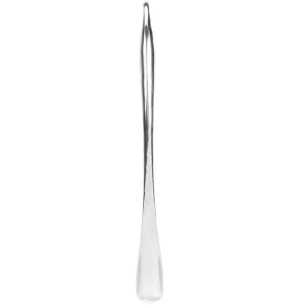 Shoe Horn Aluminum Alloy Long Durable Wavy Handle Shoes Convenient Wearing 52cmSilver