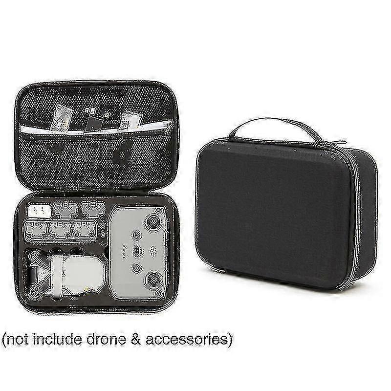 For Dji Mini 2 Fly More Combo Storage Handbag Shockproof Rc Drone Accessories Carrying Case Box - Black/black