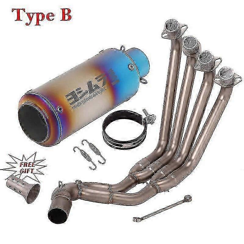 Motorcycle Full Yoshimura Exhaust System For Honda CB650F CB650R CBR650 CBR650F 2014 - 2020 Front Link Pipe Muffler DB Killer