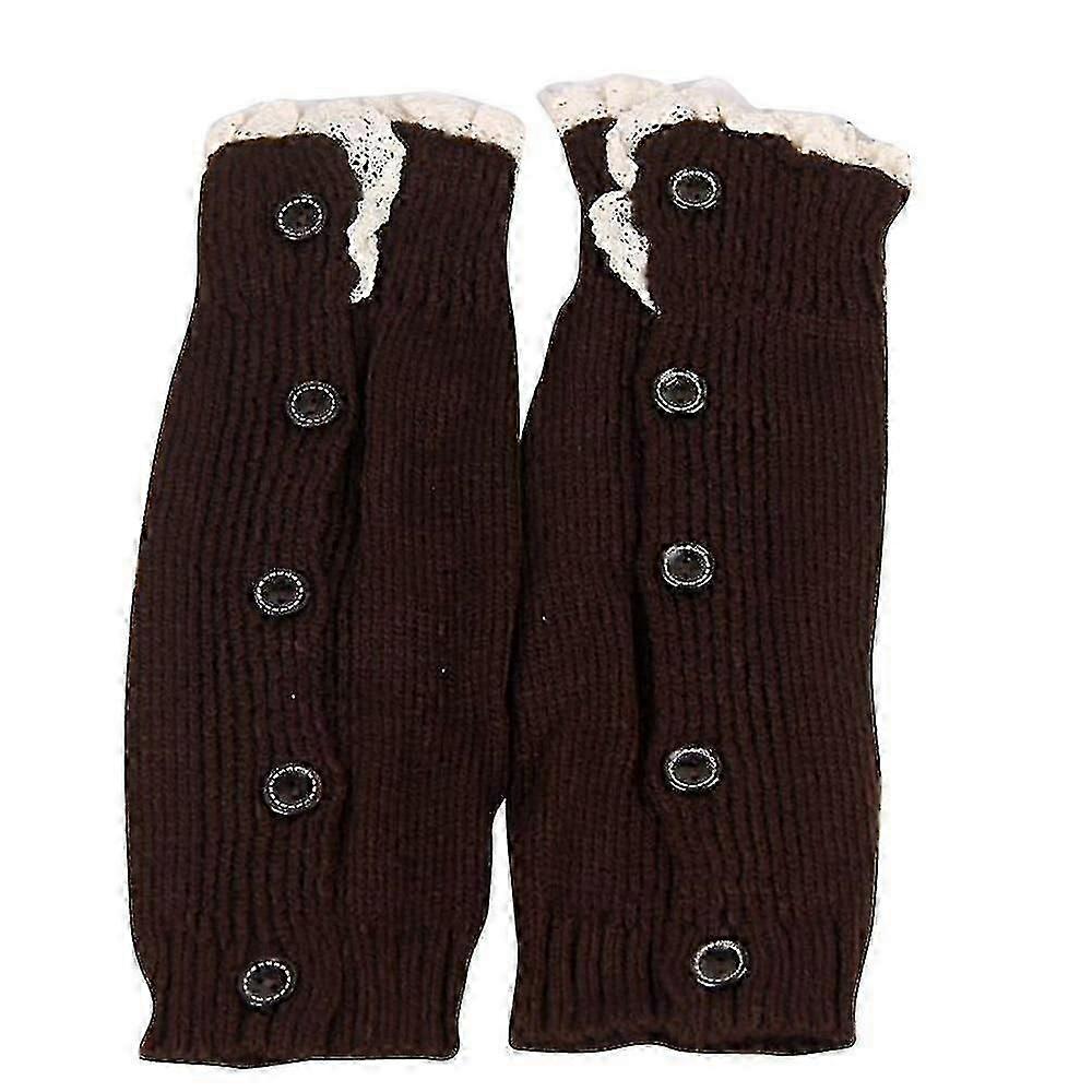 Mädchen Beinwärmer, häkeln gestrickte Spitze Boot Manschetten