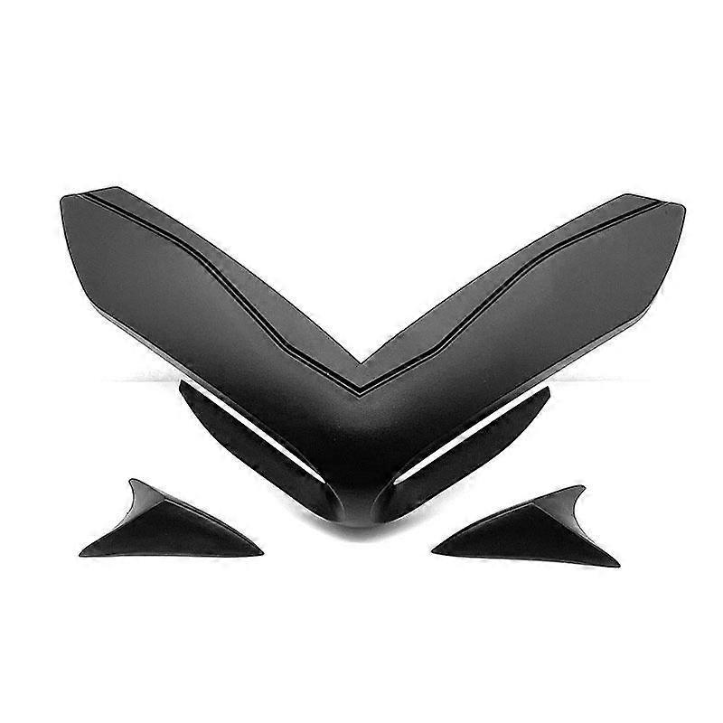 Motorcycle Carbon Front Winglet Headlight Windscreen Center Cowl Panel Fairing compatible for Kawa-saki Z900 Z 900 2017 - 2019 Accessories MAXP