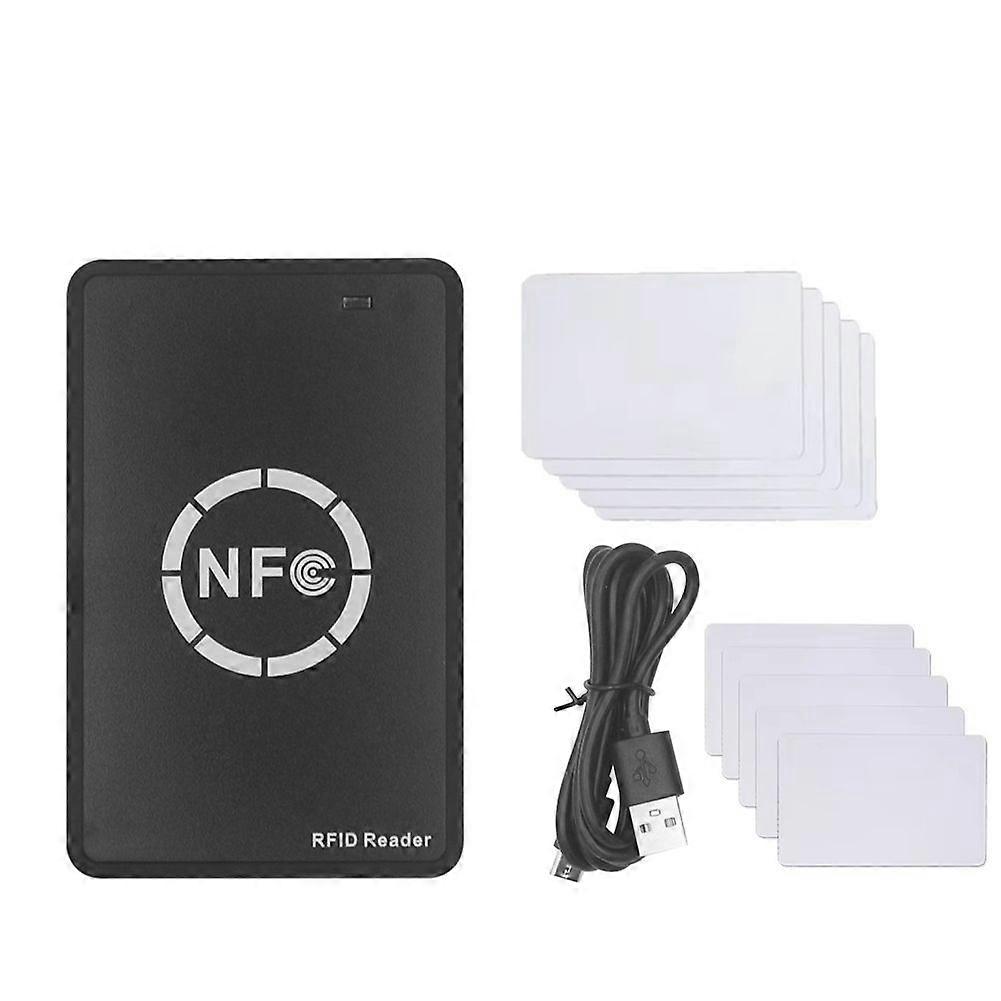 RFID NFC Smart Chip Reader/Writer+5XUID/CUID Card 125K 13.56M RFID Duplicator Tag Copy Clone ID IC Key Badge Copier